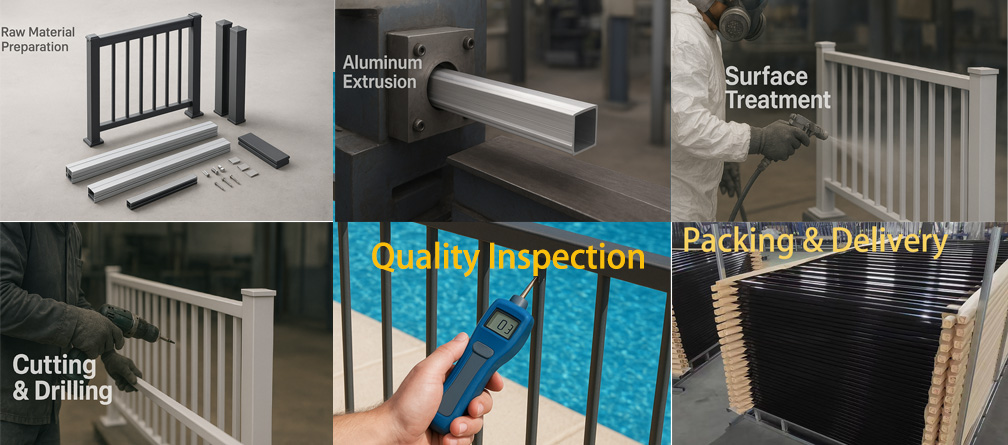 pool fence-Process Flow